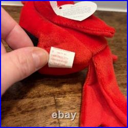 RARE Ty Beanie Babies Mac The Cardinal Plush Toy With ERRORS