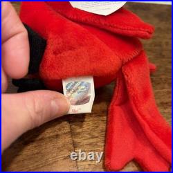 RARE Ty Beanie Babies Mac The Cardinal Plush Toy With ERRORS
