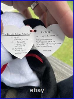 RARE Ty Beanie Babies Panda Bear Fortune CHEAPEST EVER