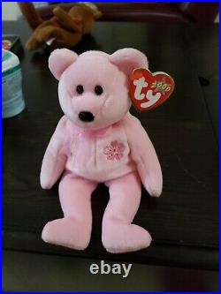 RARE Ty Beanie Babies SAKURA Bear (Retired) tag errors and TAGS in Japanese