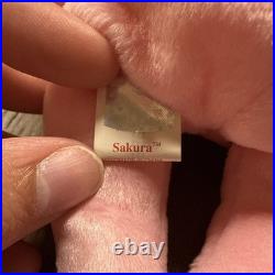 RARE Ty Beanie Babies SAKURA Bear (Retired) tag errors and TAGS in Japanese
