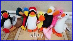 RARE Ty Beanie Babies withERRORS Bird Collection Quakers, Jake, Baldy, etc