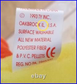 RARE Ty Beanie Babies withERRORS Bird Collection Quakers, Jake, Baldy, etc