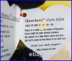 RARE Ty Beanie Babies withERRORS Bird Collection Quakers, Jake, Baldy, etc