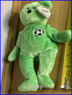 RARE! Ty Beanie Baby 1998 Kicks The Soccer Bear with Tag Errors 98/99 RARE! Ty Beanie Baby 1998 Kicks The Soccer Bear with Tag Errors 98/99