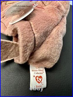 RARE Ty Beanie Baby BATTY the Bat 1996, Retired! Tag With Errors PVC Pellets