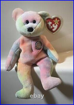 RARE Ty Beanie Baby Birthday B. B. Bear Unmarked