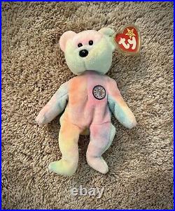 RARE Ty Beanie Baby Birthday B. B. Bear Unmarked