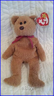 RARE Ty Beanie Baby Curly Bear with 11 POSSIBLE ERRORS