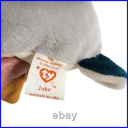 RARE Ty Beanie Baby JAKE the Mallard with ERRORS Date discrepancy-97 swing tag 98