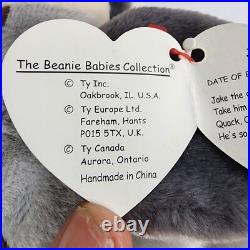 RARE Ty Beanie Baby JAKE the Mallard with ERRORS Date discrepancy-97 swing tag 98