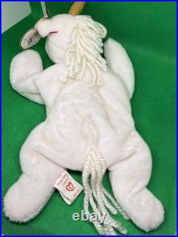 RARE Ty Beanie Baby Mystic the Unicorn Style 4007 1993 with wrong tag