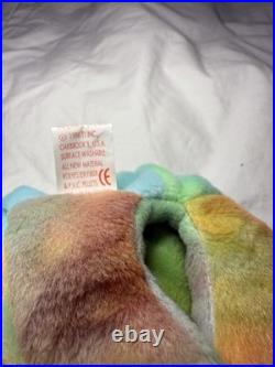 RARE Ty Beanie Baby PEACE BEAR (1996) PVC Pellets, Tag Errors, Mint Condition RARE Ty Beanie Baby PEACE BEAR (1996) PVC Pellets, Tag Errors, Mint Condition