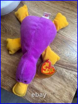 RARE Ty Beanie Baby Patti 1993 PVC Pellets Tags withErrors