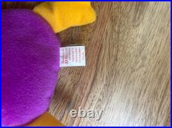 RARE Ty Beanie Baby Patti 1993 PVC Pellets Tags withErrors