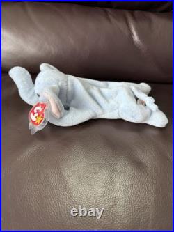 RARE Ty Beanie Baby Peanut the Elephant PVC Pellets Vintage 1995 Collectible