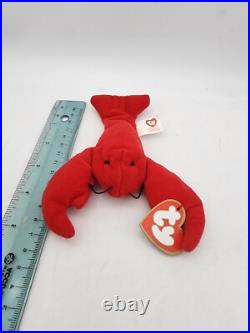 RARE Ty Beanie Baby Pinchers the Lobster Retired 1993 Holiday Christmas