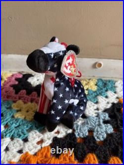 RARE Ty Beanie Baby Righty and Lefty 2000 Elephant Donkey Political ERRORS