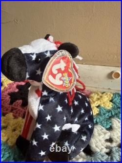 RARE Ty Beanie Baby Righty and Lefty 2000 Elephant Donkey Political ERRORS