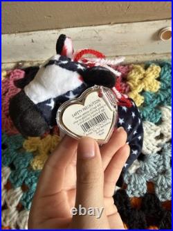 RARE Ty Beanie Baby Righty and Lefty 2000 Elephant Donkey Political ERRORS