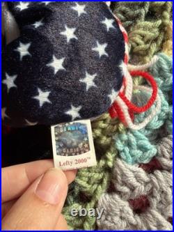 RARE Ty Beanie Baby Righty and Lefty 2000 Elephant Donkey Political ERRORS