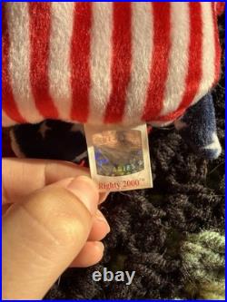 RARE Ty Beanie Baby Righty and Lefty 2000 Elephant Donkey Political ERRORS