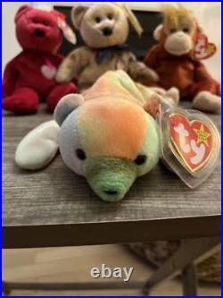 RARE Ty Beanie Baby Sammy The Bear 1998/ 1999 Retired With 3 TAG ERRORS