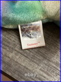 RARE Ty Beanie Baby Sammy The Bear 1998/ 1999 Retired With 3 TAG ERRORS