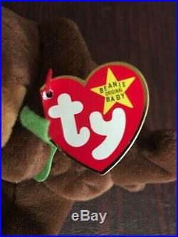 RARE! Ty Beanie Baby Seaweed PVC pellets, mis-matched tush and swing tag