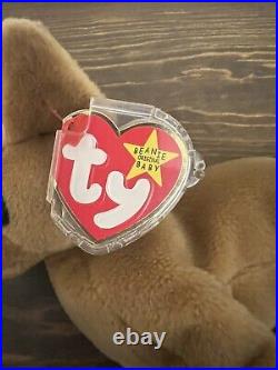 RARE Ty Beanie Baby TINY the Dog 5 Plush Toy With Multiple Errors