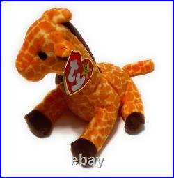 RARE Ty Beanie Baby Twigs Giraffe MWMT withERRORS and Tag Protector