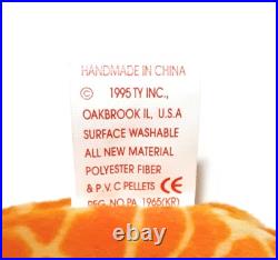 RARE Ty Beanie Baby Twigs Giraffe MWMT withERRORS and Tag Protector