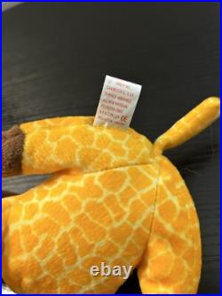 RARE Ty Beanie Baby Twigs Giraffe MWMT withERRORS and Tag Protector