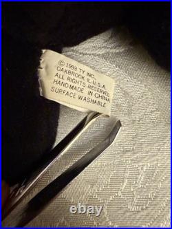 RARE Ty Beanie Baby ZIP The Cat 1993 3rd Gen No Star Tag Black Tush Tag PVC