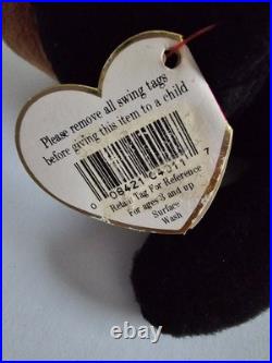 RARE Ty Beanie Baby withERRORS Blackie Bear MWMT 1st edition RARE Ty Beanie Baby withERRORS Blackie Bear MWMT 1st edition