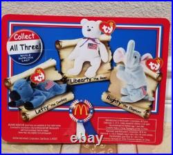 RARE Ty Beanie Buddy & Teenie Beanie withERRORS Libearty Flag Bears MWMT RARE Ty Beanie Buddy & Teenie Beanie withERRORS Libearty Flag Bears MWMT