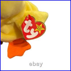 RARE Ty Beanie ERRORS- Quackers The Duck 6 PVC 1994/1993 TAG Original Baby