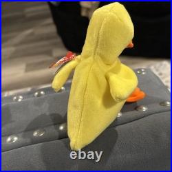 RARE Ty Beanie ERRORS- Quackers The Duck 6 PVC 1994/1993 TAG Original Baby