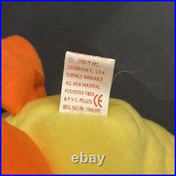 RARE Ty Beanie ERRORS- Quackers The Duck 6 PVC 1994/1993 TAG Original Baby