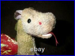RARE Ty Europe Scorch the Dragon 1998 Beanie Baby- CLEAN, & MINT CONDITION