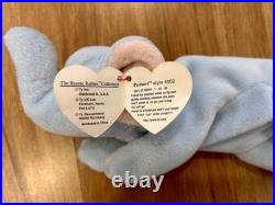 RARE Ty Peanut Beanie Baby, Style 4062, Born 1-25-95, Tag with Errors
