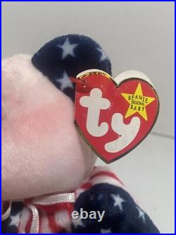 RARE- Ty Pink Face Spangle Beanie Babies Errors 1999 Mint Retired