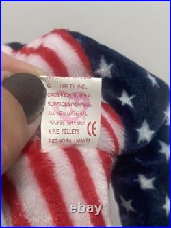 RARE- Ty Pink Face Spangle Beanie Babies Errors 1999 Mint Retired