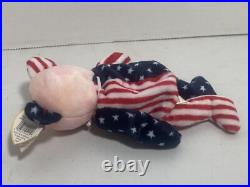 RARE- Ty Pink Face Spangle Beanie Babies Errors 1999 Mint Retired