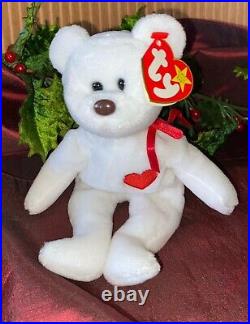 RARE Ty Valentino Beanie Baby Bear RETIRED 1994 Mint Condition ERRORS