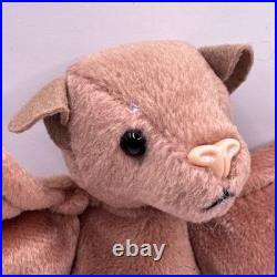 RARE VINTAGE NEW WITH TAGS 1996 Ty Beanie Babies Batty Bat Hook & Loop Y2K