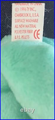 RARE VINTAGE RETIRED HIPPITY, The Bunny Beanie Original Babies Collection ERRORS