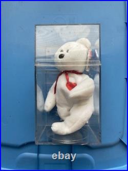 RARE Valentino Beanie Baby 1993 Brown Nose, PVC Pellets, Rare Two Tags Errors