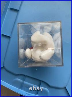 RARE Valentino Beanie Baby 1993 Brown Nose, PVC Pellets, Rare Two Tags Errors