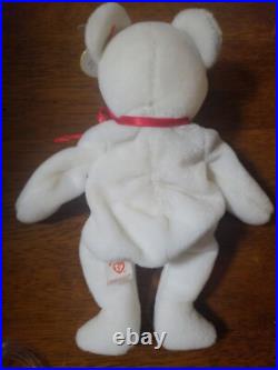 RARE Valentino Beanie Baby Bear with 8 errors/rare features 1993/1994 MINT Cond